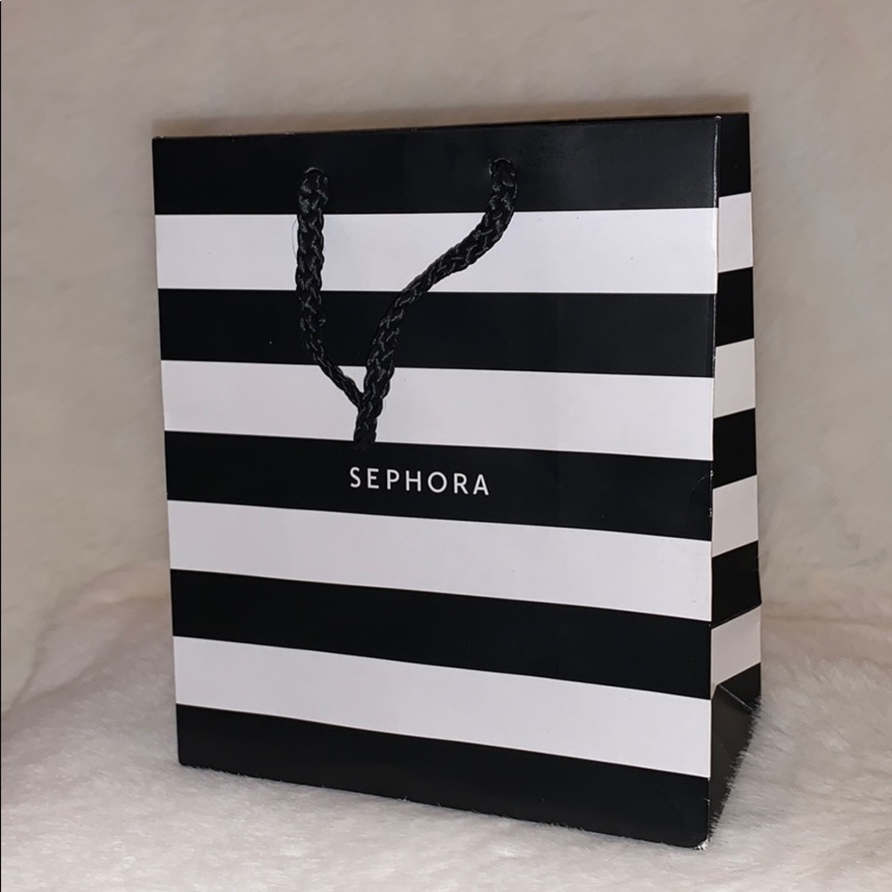 *Sephora* Shopping Gift Bag Black & White Stripe